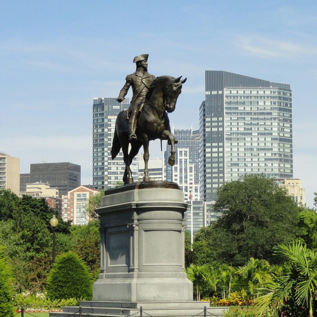 statue of Paul Revere in Boston
